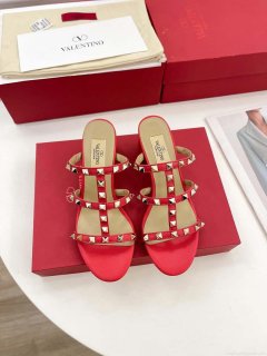 Valentino 3W2S0C47VOD Rockstud Flat Slide Sandal 60MM V98838