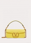 Valentino XW0B0K30 Locò Calfskin Shoulder Bag Yellow