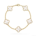 Van Cleef & Arpels Vintage Alhambra bracelet, 5 motifs VCARF48400 Yellow gold