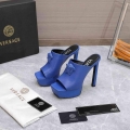 Versace 1003308 la Medusa Platform Mules Heels 130mm V500395