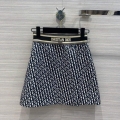 Dior 221J38 Spring/Summer Classic Jacquard Miniskirt