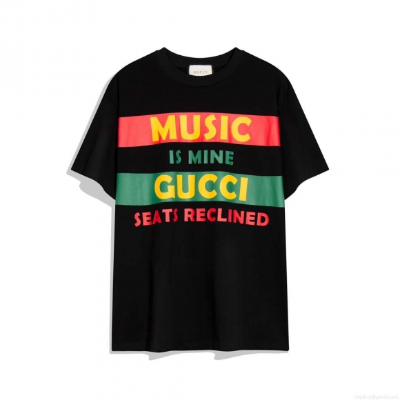 Gucci 717422 Logo print cotton jersey Men Women’s T-shirt G38666