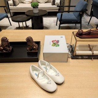 Prada 1F037N Soft padded nappa ballerinas P78552