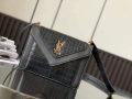 YSL 685574 Gaby Mini Satchel In Crocodile-Embossed Lacquered black