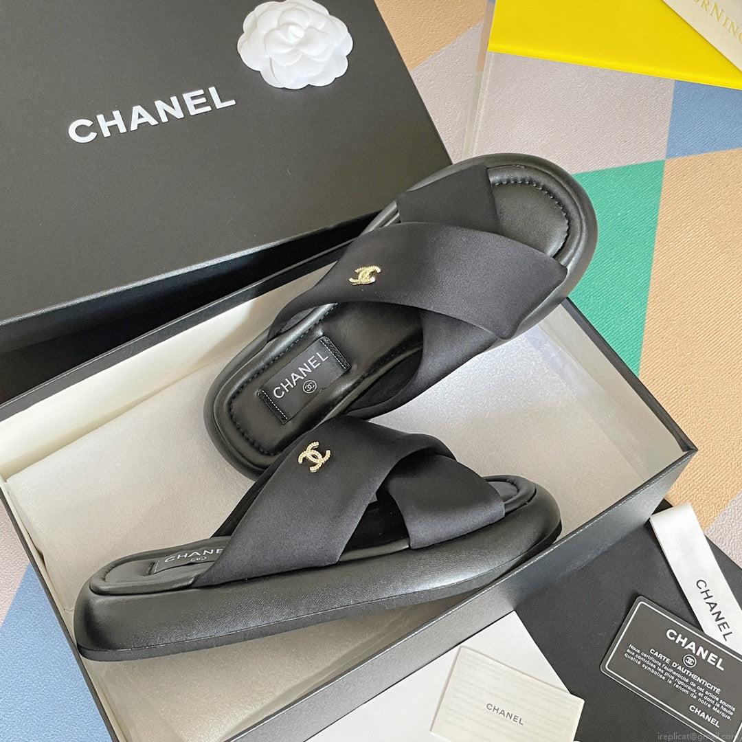 Chanel G38864 Mules Fabric Sandals Women C91150
