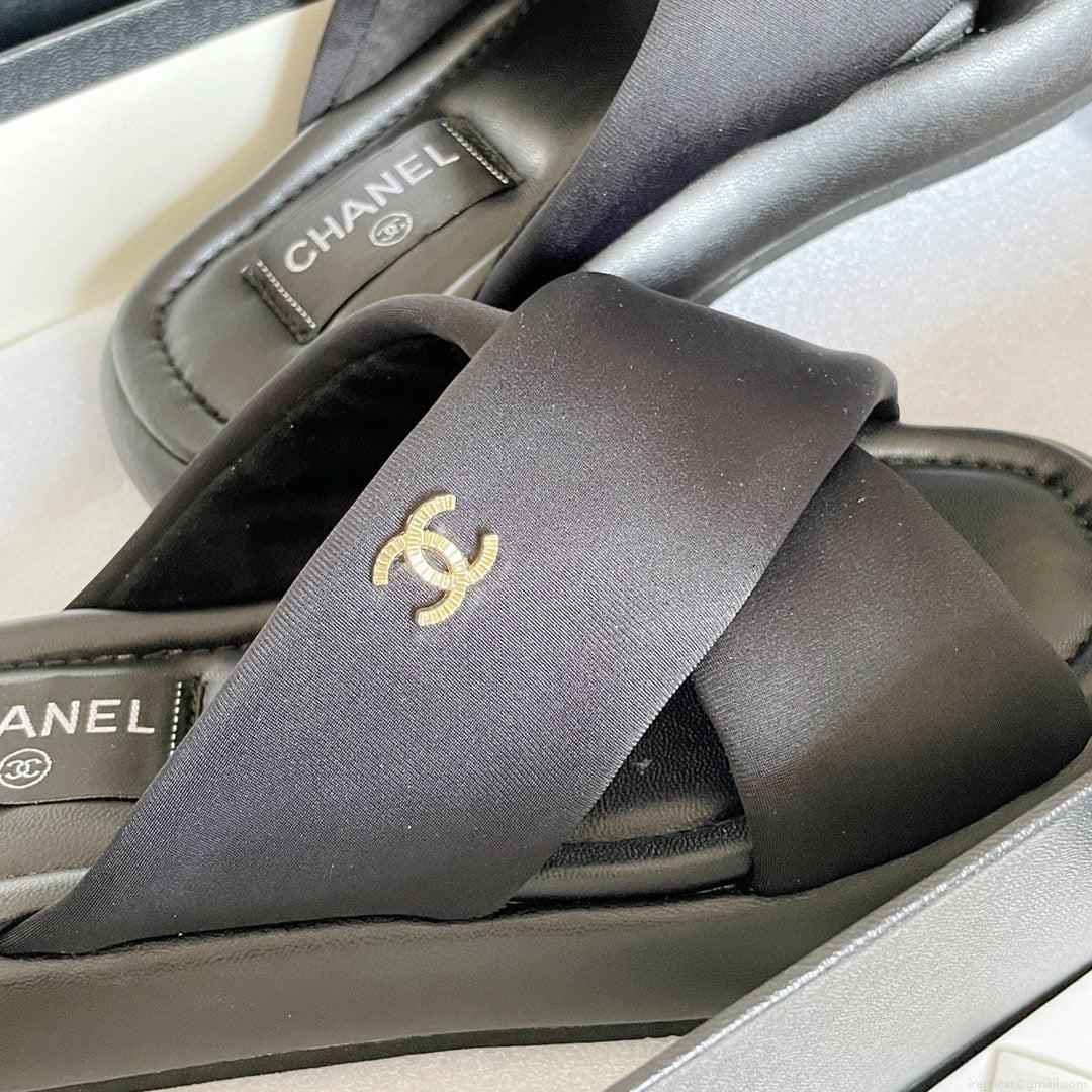 Chanel G38864 Mules Fabric Sandals Women C91150
