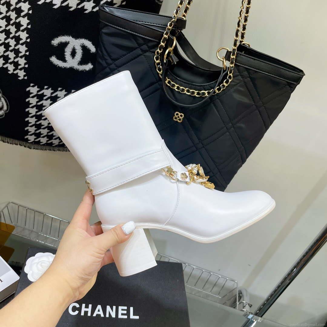 Chanel Women’s Shoes Classcal Chain Hight Boots 190802