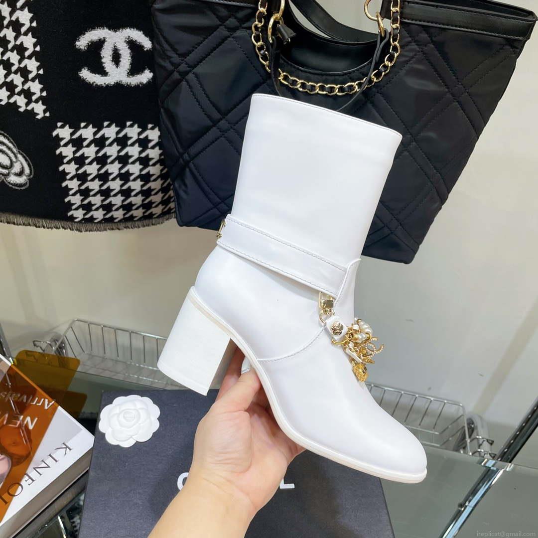 Chanel Women’s Shoes Classcal Chain Hight Boots 190802