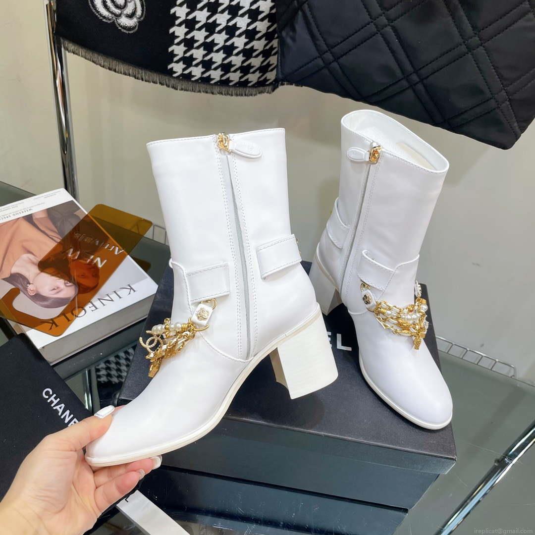 Chanel Women’s Shoes Classcal Chain Hight Boots 190802