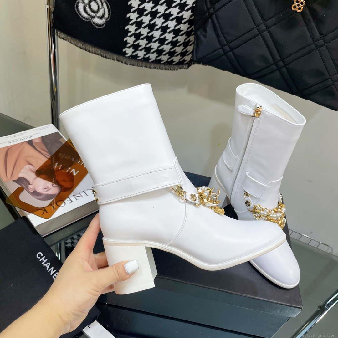 Chanel Women’s Shoes Classcal Chain Hight Boots 190802