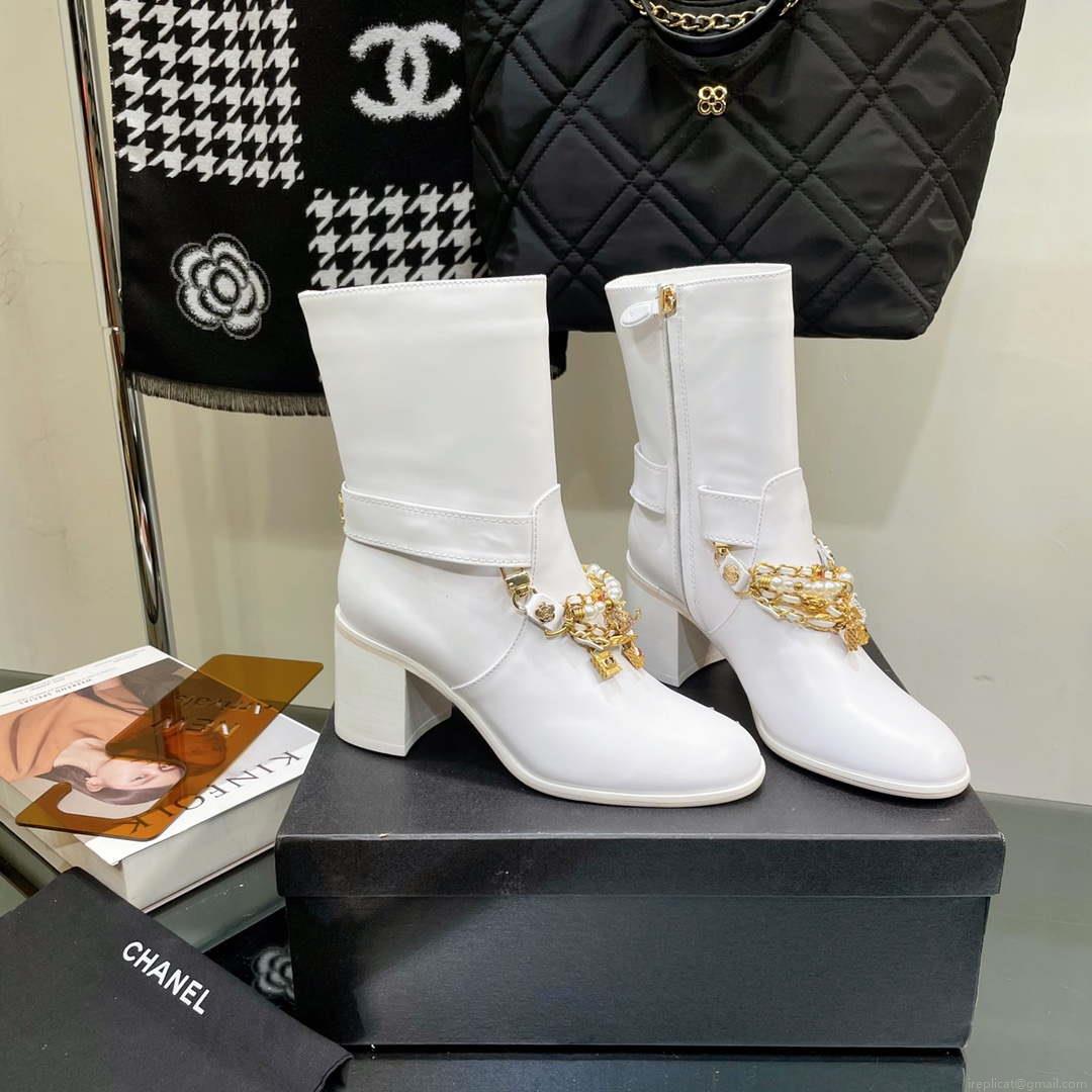 Chanel Women’s Shoes Classcal Chain Hight Boots 190802