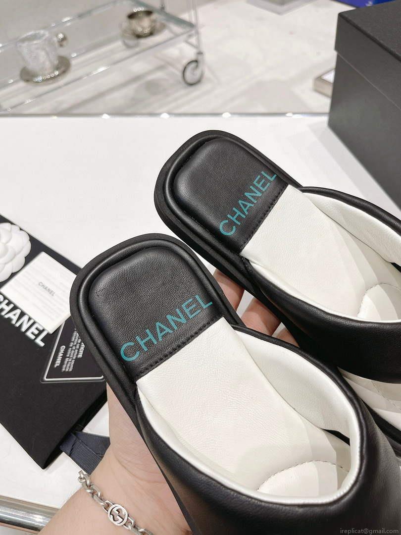 Chanel G38865 Sandals Mules Fabric Women C91180