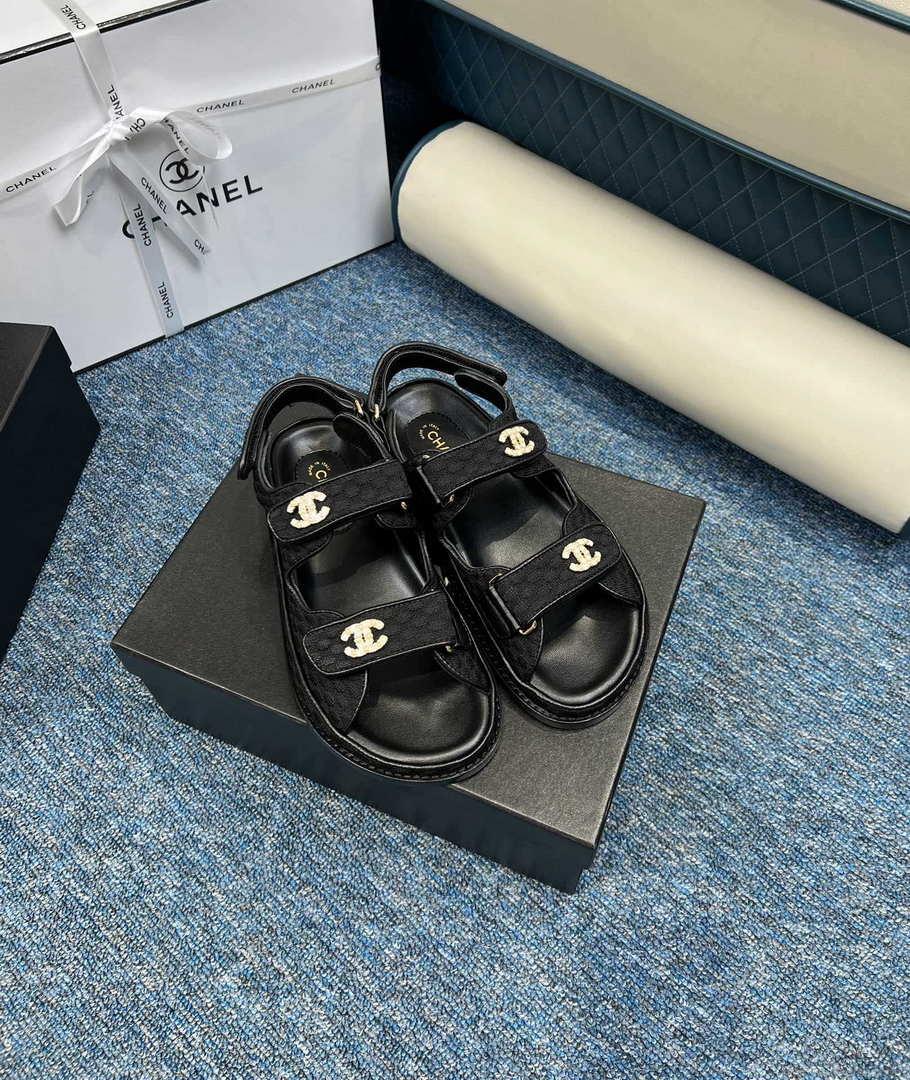 Chanel Women’s fashion Knitwear Sandals G35931 Black