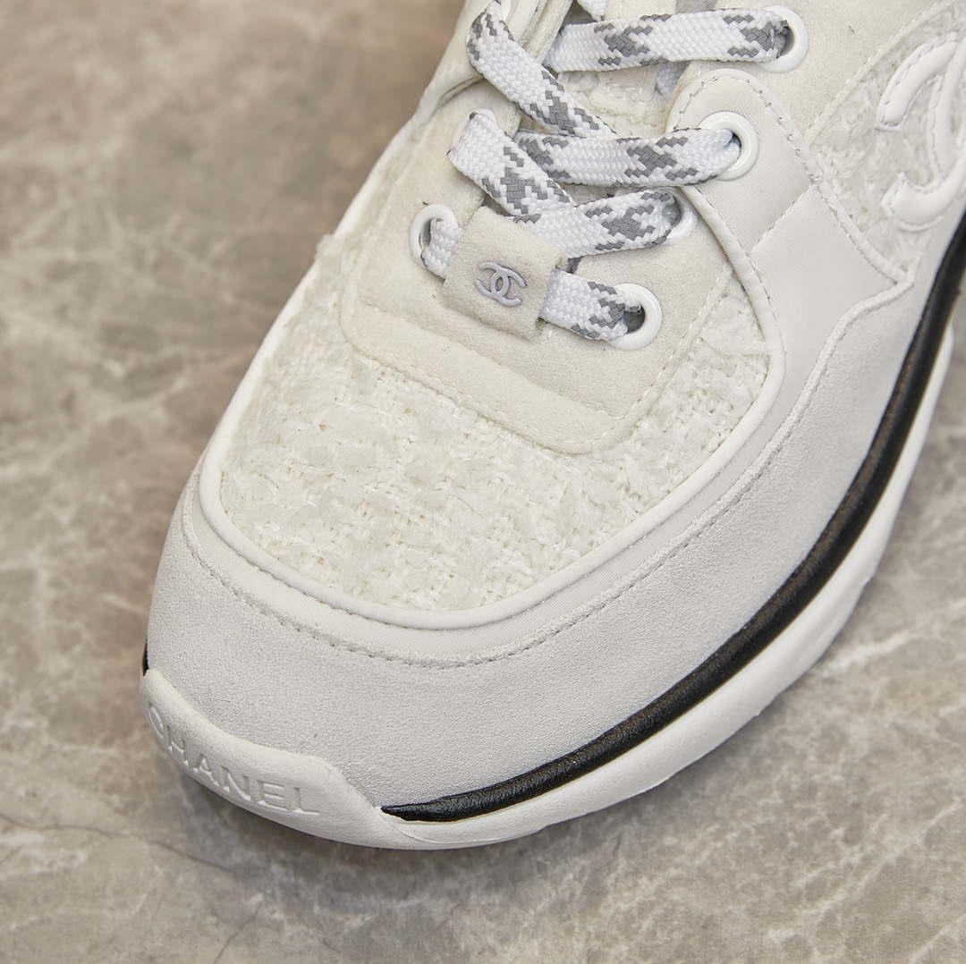Chanel Men Women’s Sneaker Shoes G38753 White