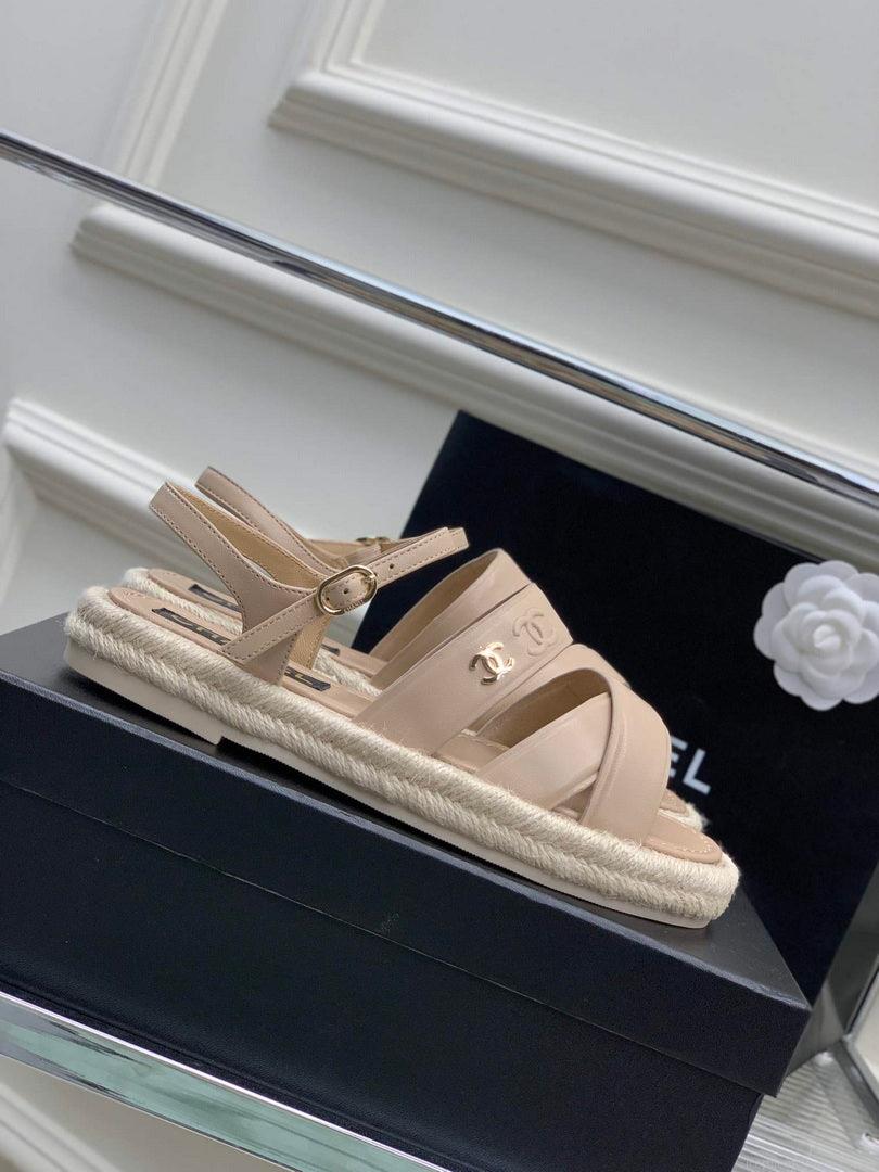 Chanel G40132 Women’s Sandals Shoes Lambskin C90215