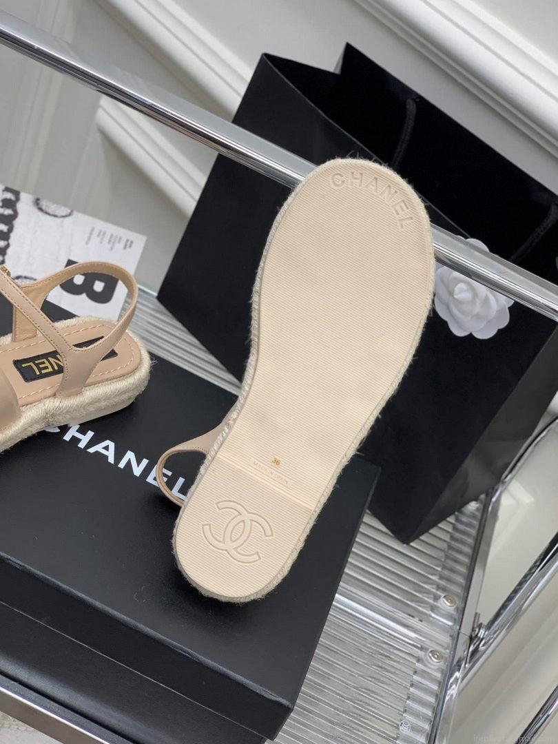 Chanel G40132 Women’s Sandals Shoes Lambskin C90215