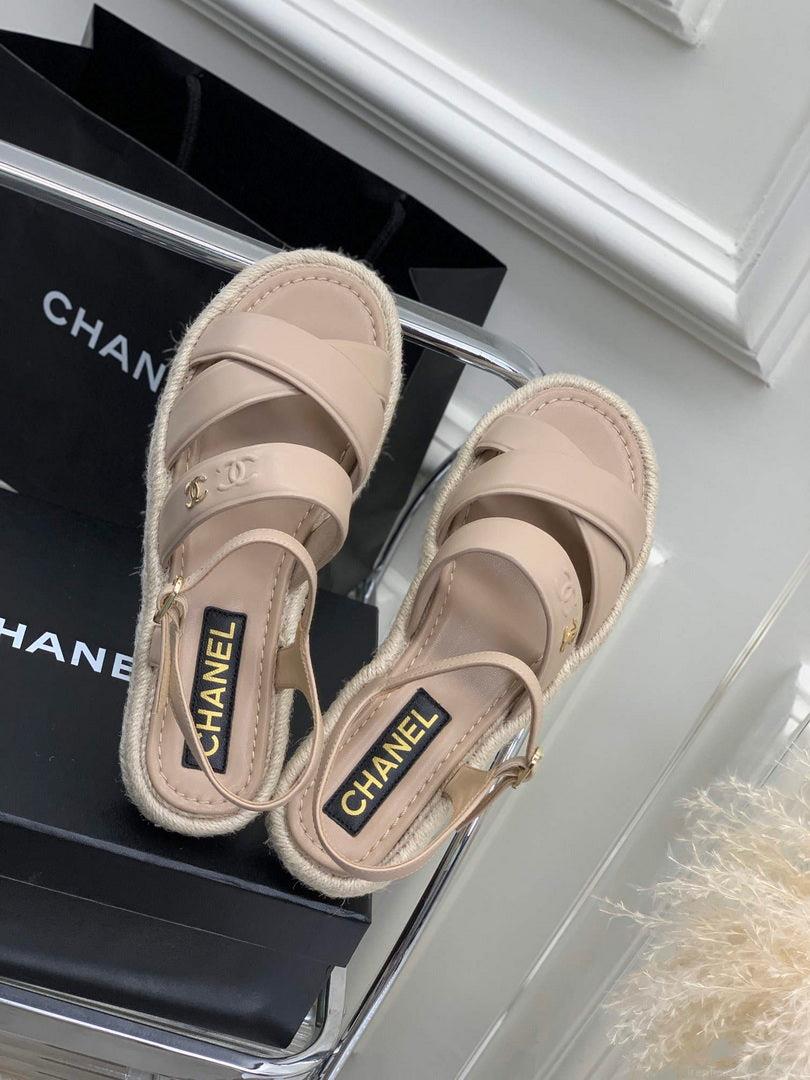 Chanel G40132 Women’s Sandals Shoes Lambskin C90215