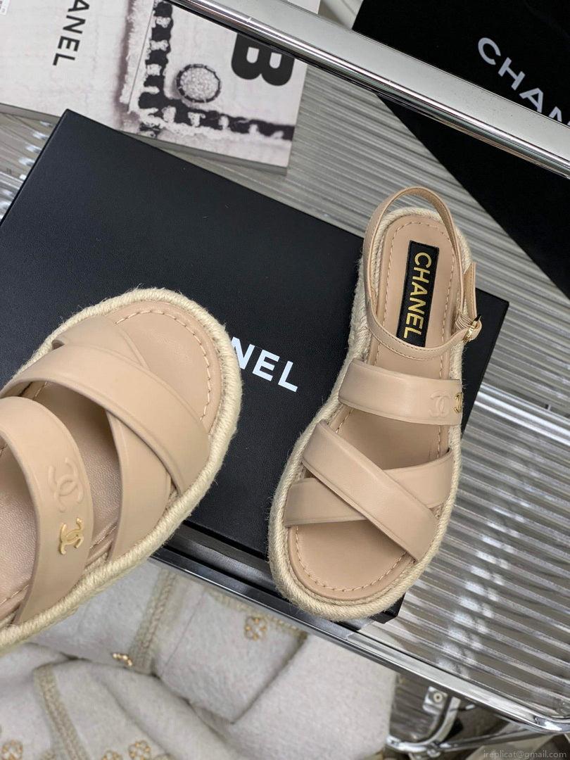 Chanel G40132 Women’s Sandals Shoes Lambskin C90215