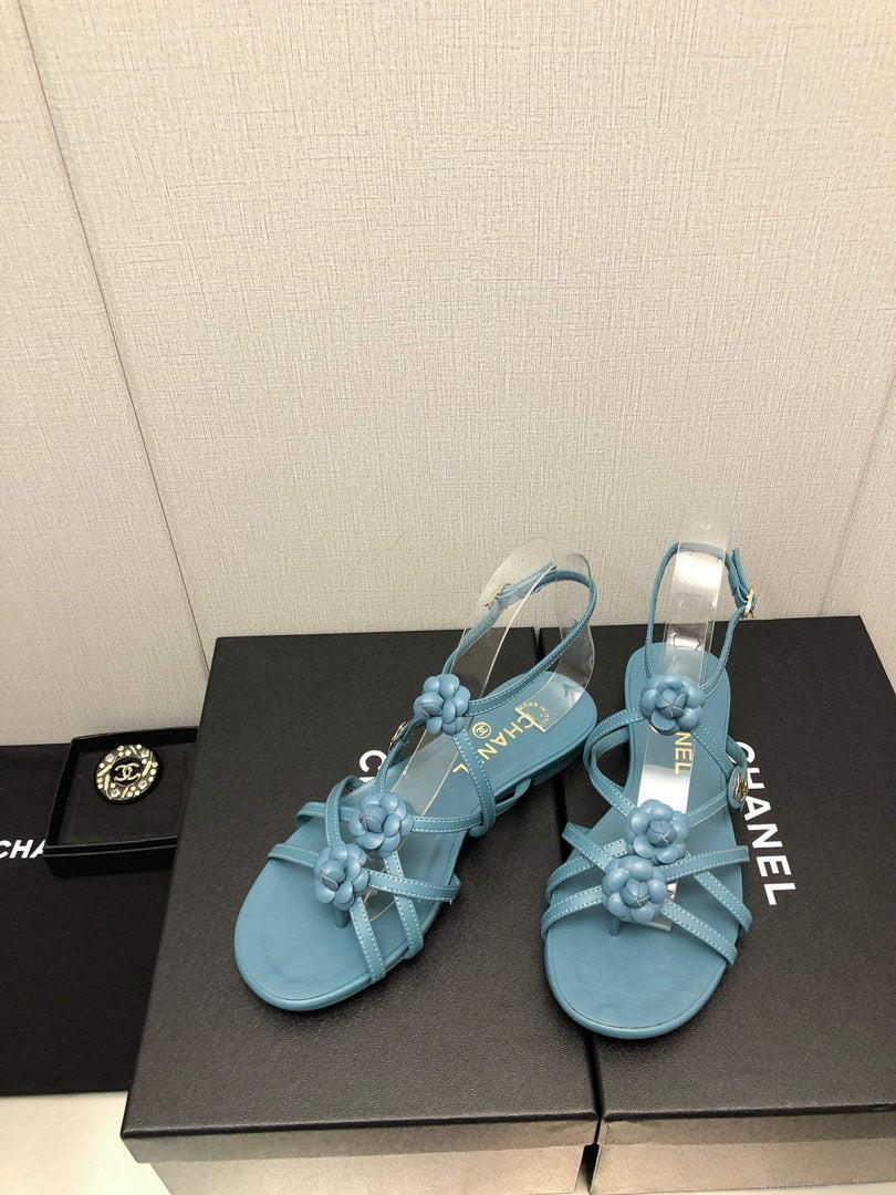 Chanel G40128 Women’s Sandals Shoes Lambskin C90222