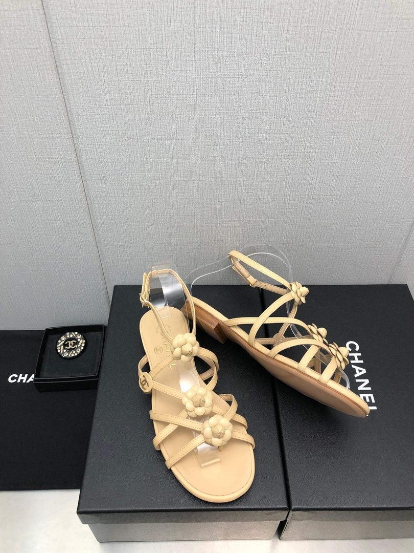 Chanel G40128 Women’s Sandals Shoes Lambskin C90224