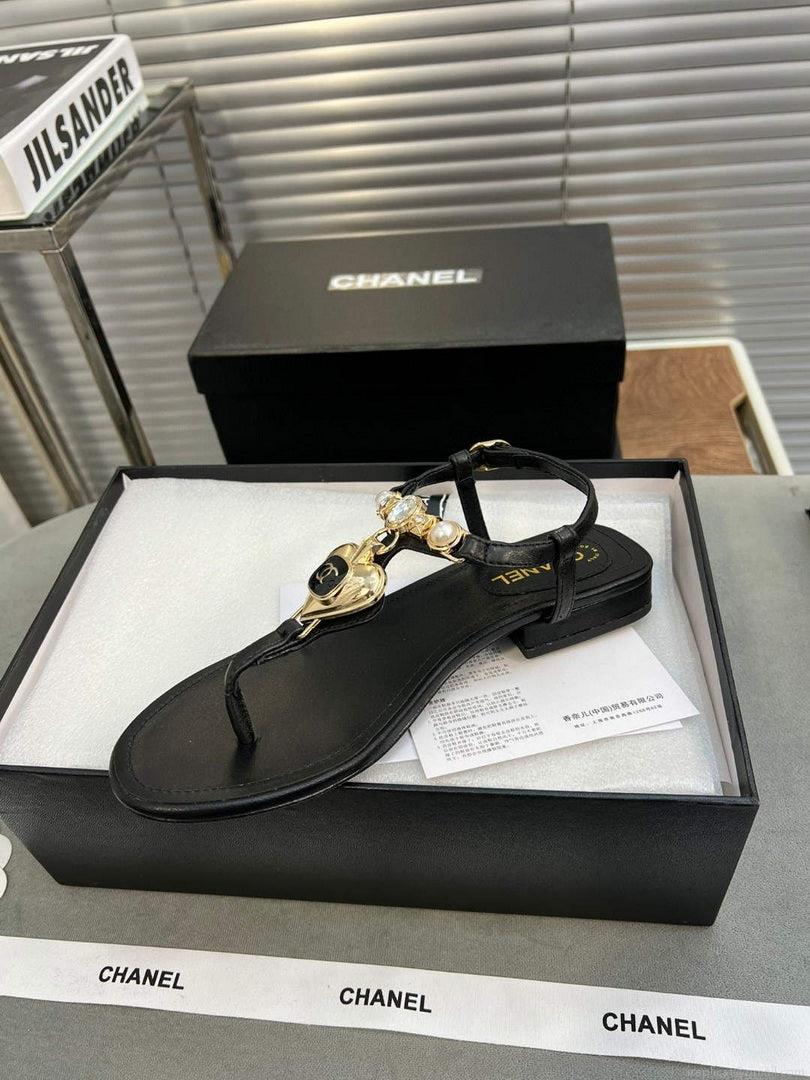 Chanel G39674 Women’s Sandals Shoes Lambskin C90261