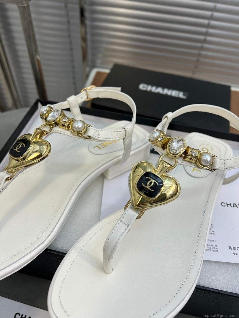 Chanel G39674 Women’s Sandals Shoes Lambskin C90262