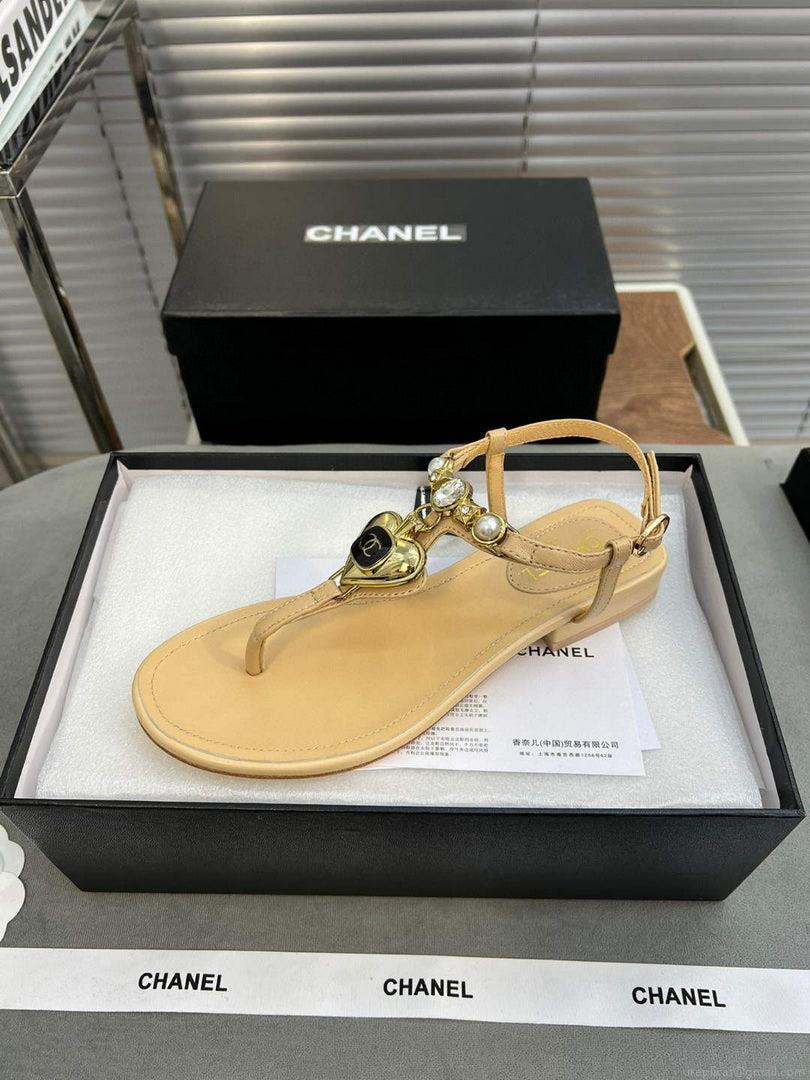Chanel G39674 Women’s Sandals Shoes Lambskin C90264