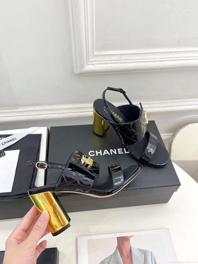 Chanel G39645 Women’s High Heel Sandals C91323
