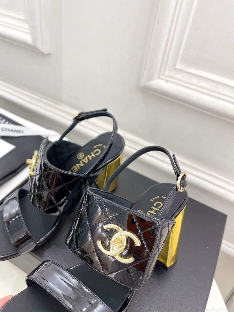 Chanel G39645 Women’s High Heel Sandals C91323