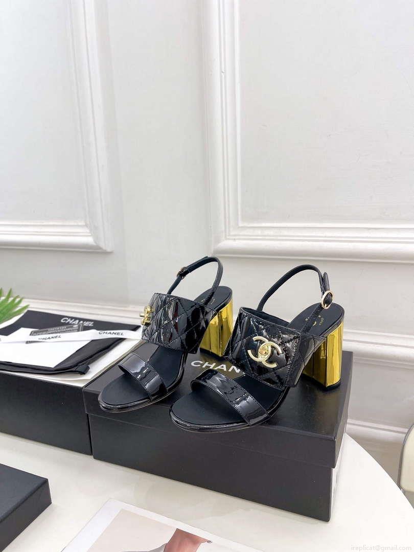 Chanel G39645 Women’s High Heel Sandals C91323