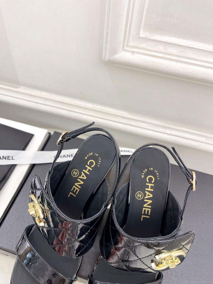 Chanel G39645 Women’s High Heel Sandals C91323