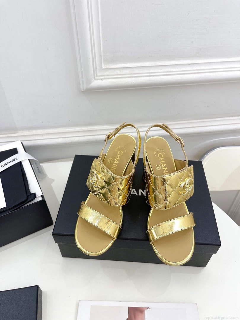Chanel G39645 Women’s High Heel Sandals C91327