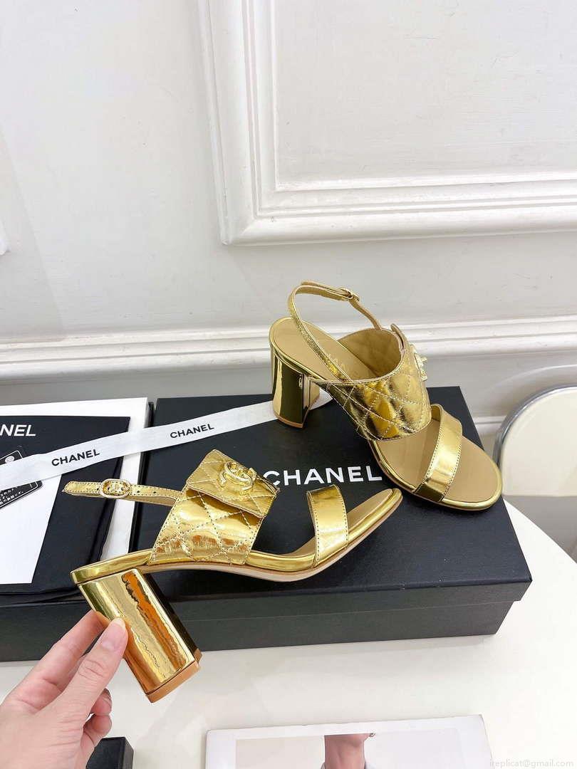 Chanel G39645 Women’s High Heel Sandals C91327