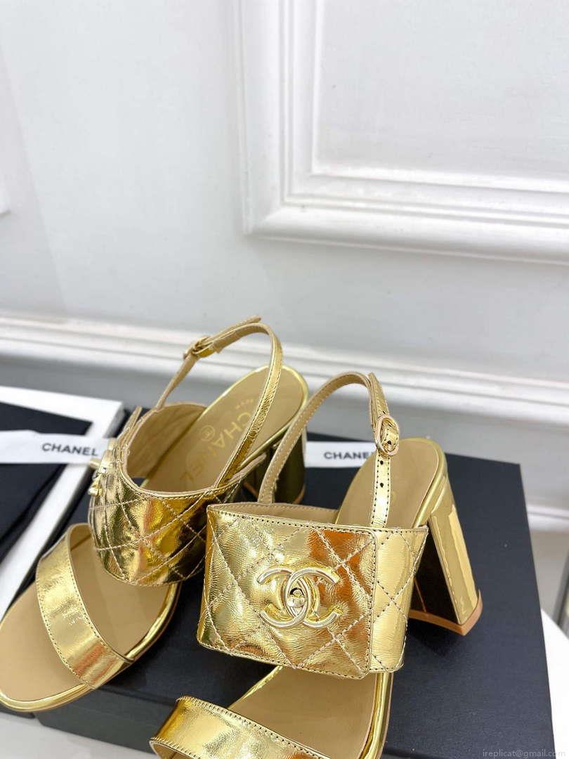 Chanel G39645 Women’s High Heel Sandals C91327