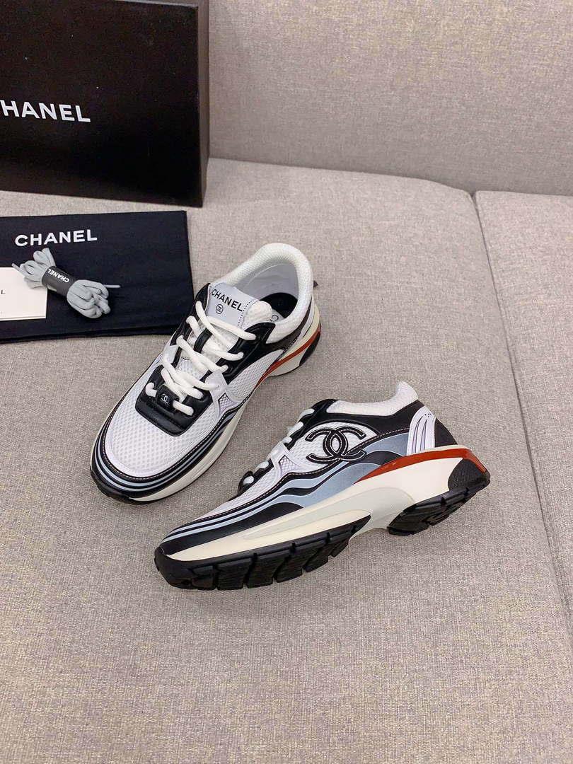 Chanel Women’s Sneaker G45077 Designer Trainers Fabric Laminated C90107