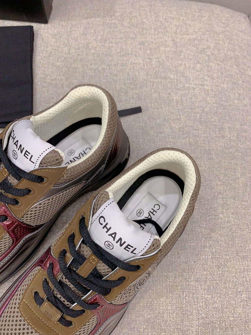 Chanel Women’s Sneaker G45077 Designer Trainers Fabric Laminated C90108