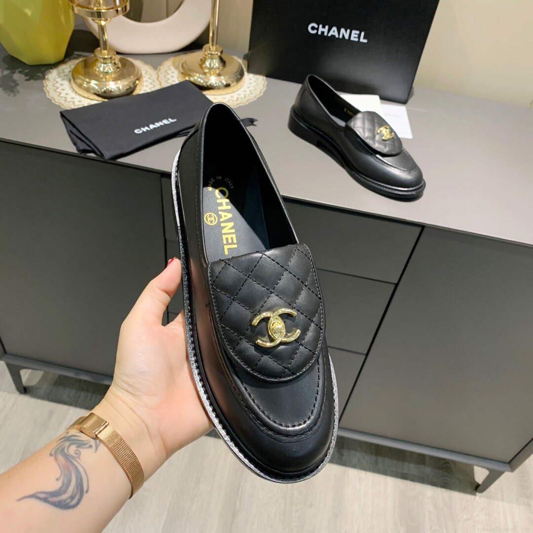 Chanel Women’s Fashion Loafers Calfskin C90300