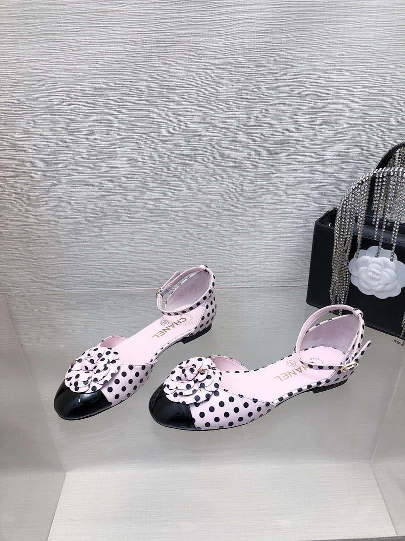 Chanel Women’s G31318 Camellia shoes Lambskin Sandals Shoes CC91007