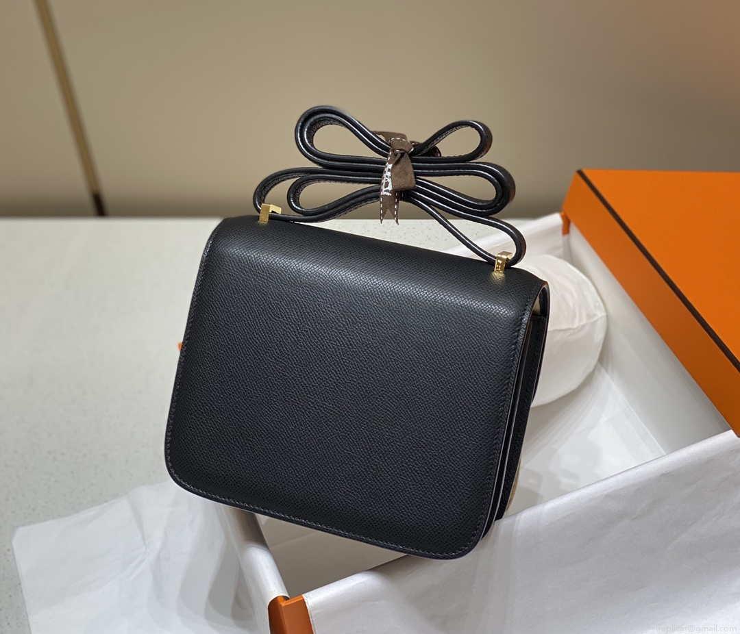 Hermes Constance Cross Body Bag Epsom Leather Gold H28401