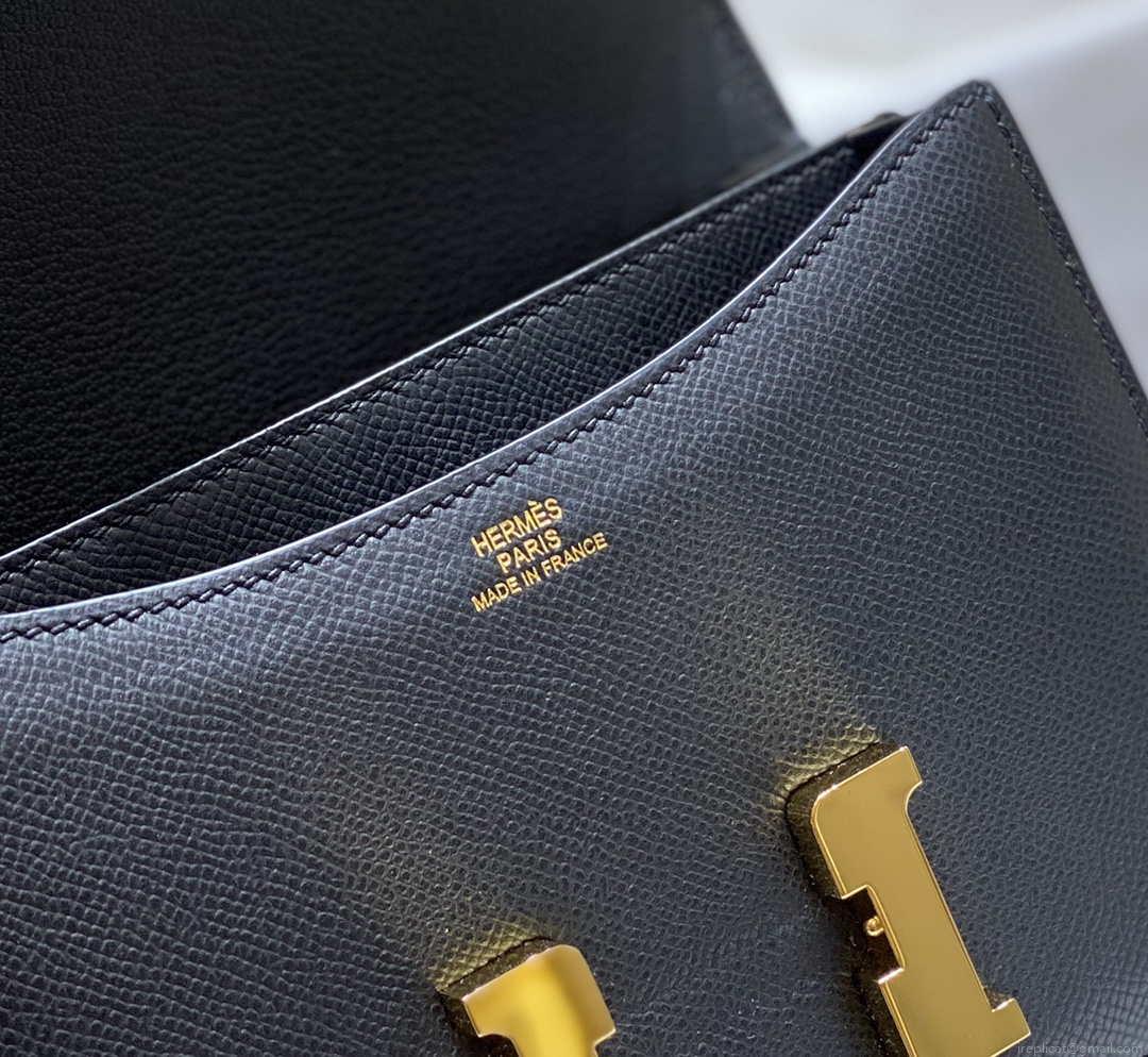 Hermes Constance Cross Body Bag Epsom Leather Gold H28401