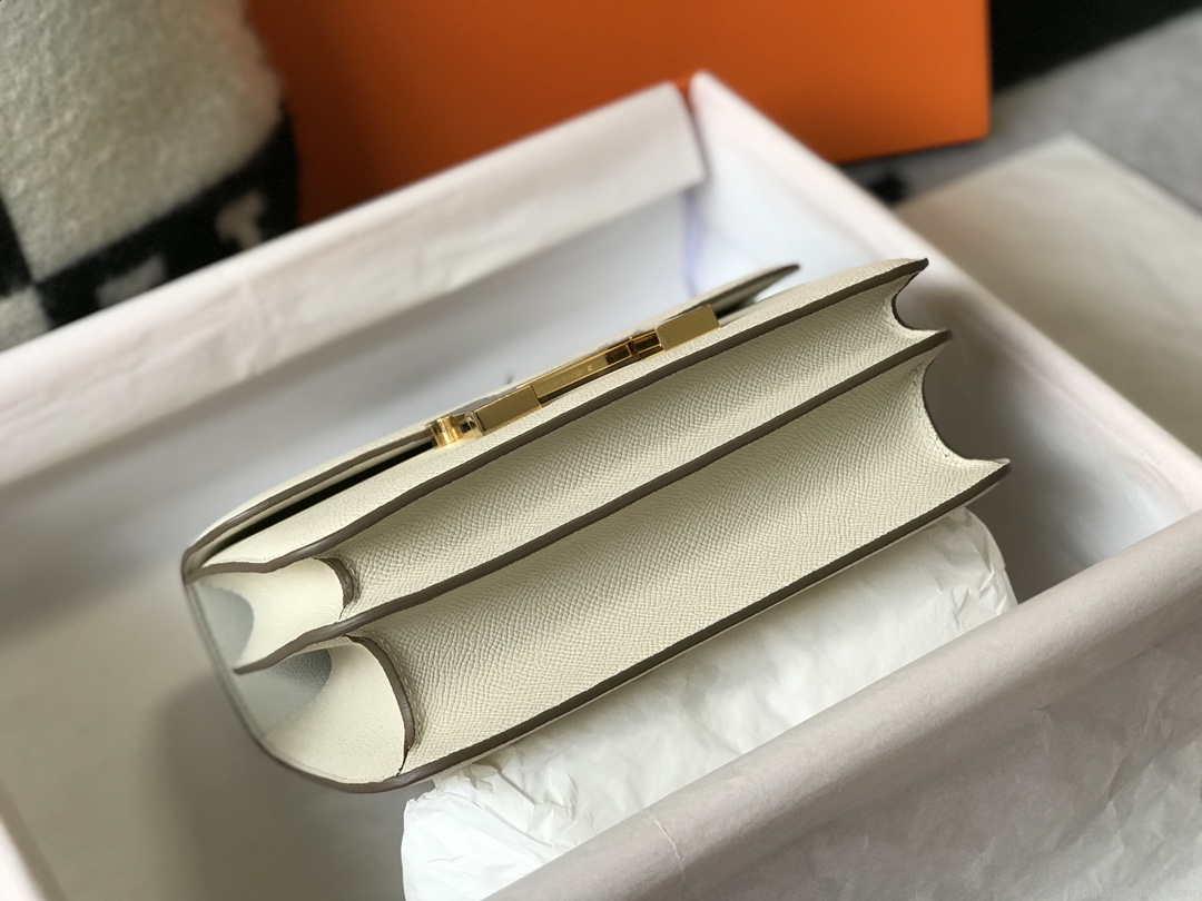 Hermes Constance Cross Body Bag Epsom Leather Gold H28405