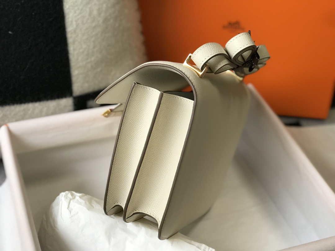 Hermes Constance Cross Body Bag Epsom Leather Gold H28405