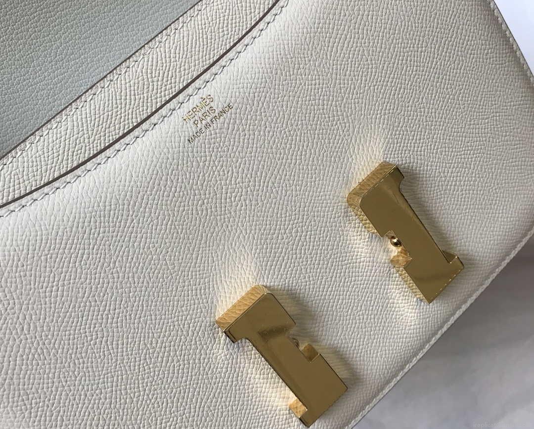 Hermes Constance Cross Body Bag Epsom Leather Gold H28405
