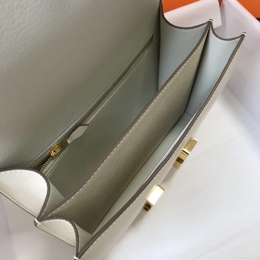 Hermes Constance Cross Body Bag Epsom Leather Gold H28405