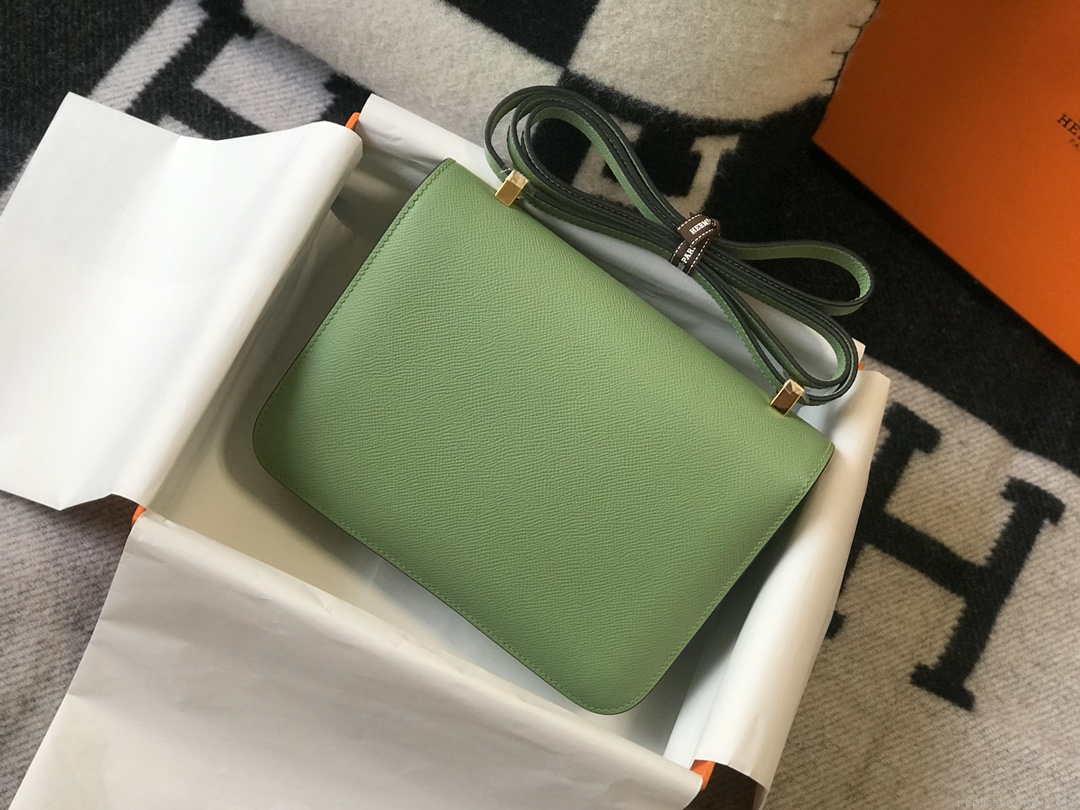 Hermes Constance Cross Body Bag Epsom Leather Gold H28406