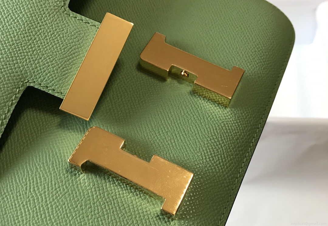Hermes Constance Cross Body Bag Epsom Leather Gold H28406