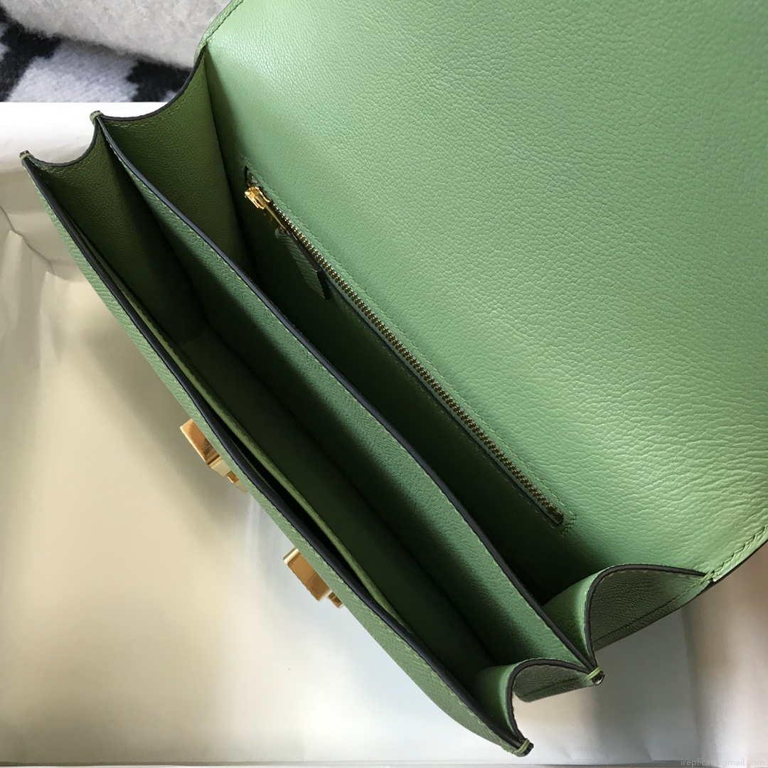 Hermes Constance Cross Body Bag Epsom Leather Gold H28406