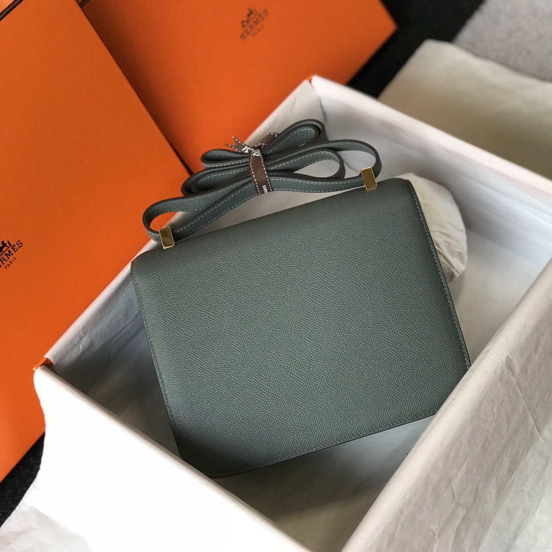 Hermes Constance Cross Body Bag Epsom Leather Gold H28407