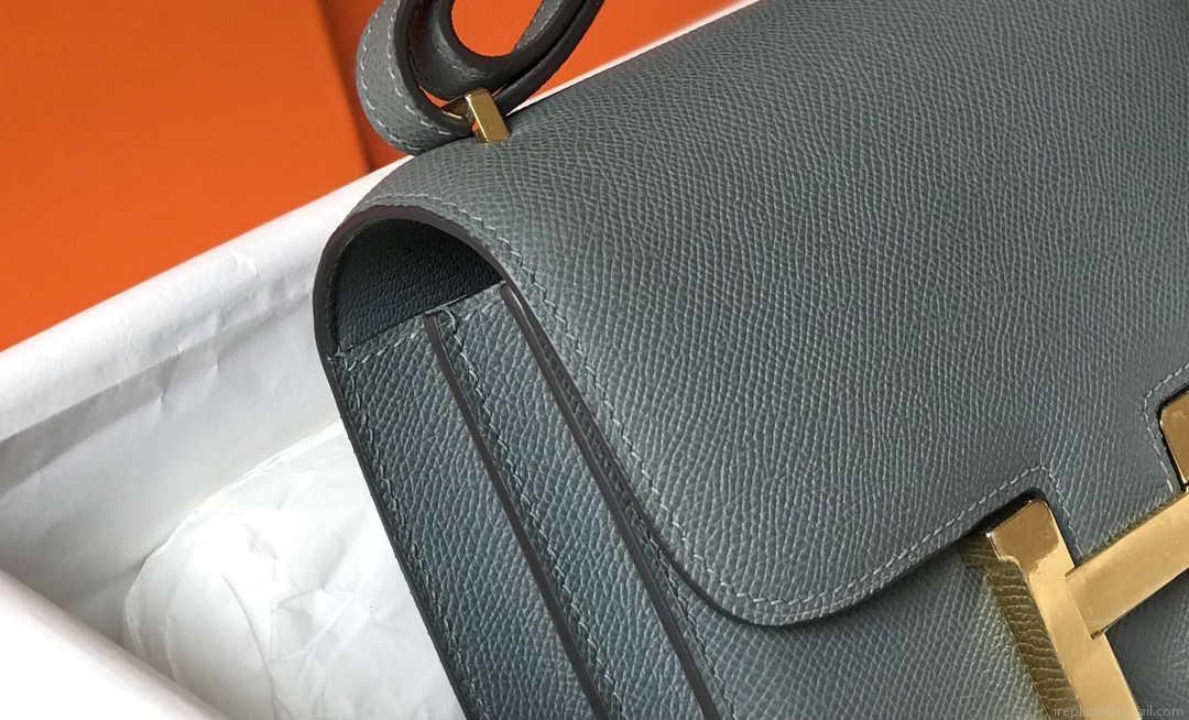 Hermes Constance Cross Body Bag Epsom Leather Gold H28407