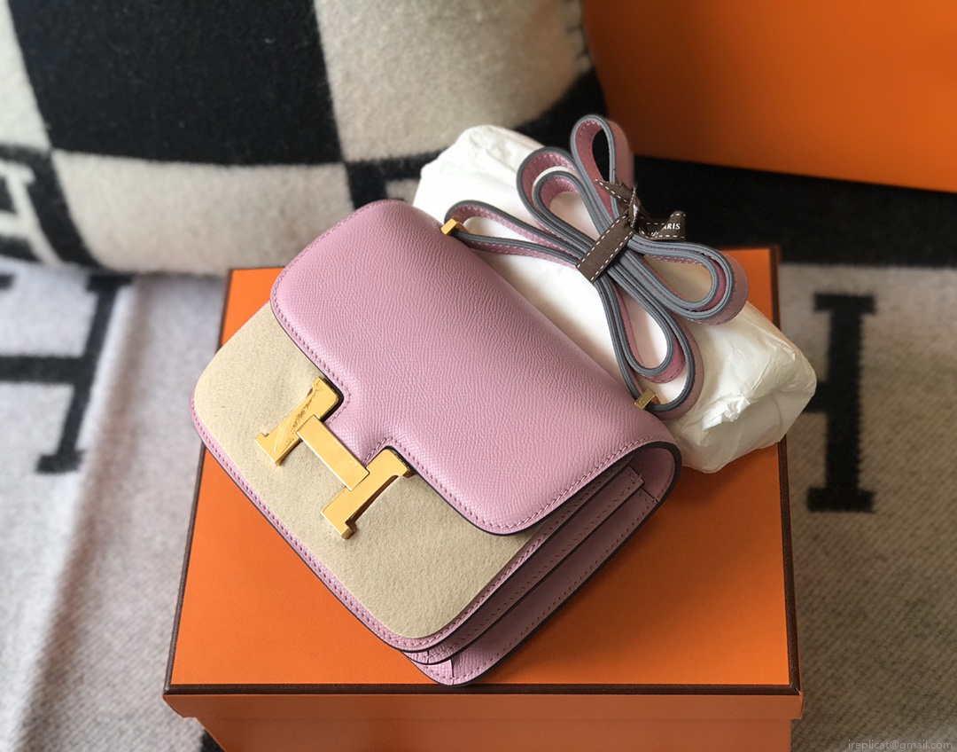 Hermes Constance Cross Body Bag Epsom Leather Gold H28410